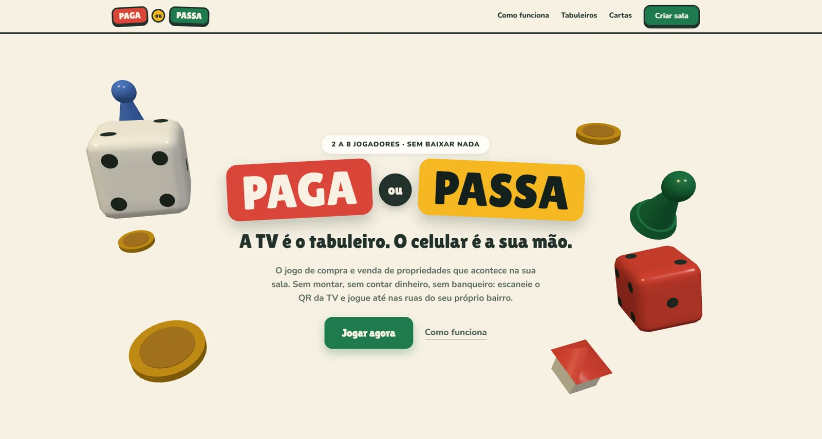 Pagaoupassa, página inicial